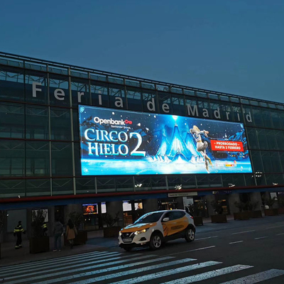 P16 Outdoor IP66 Transparent Flexible LED Mesh Screen For Building Facade